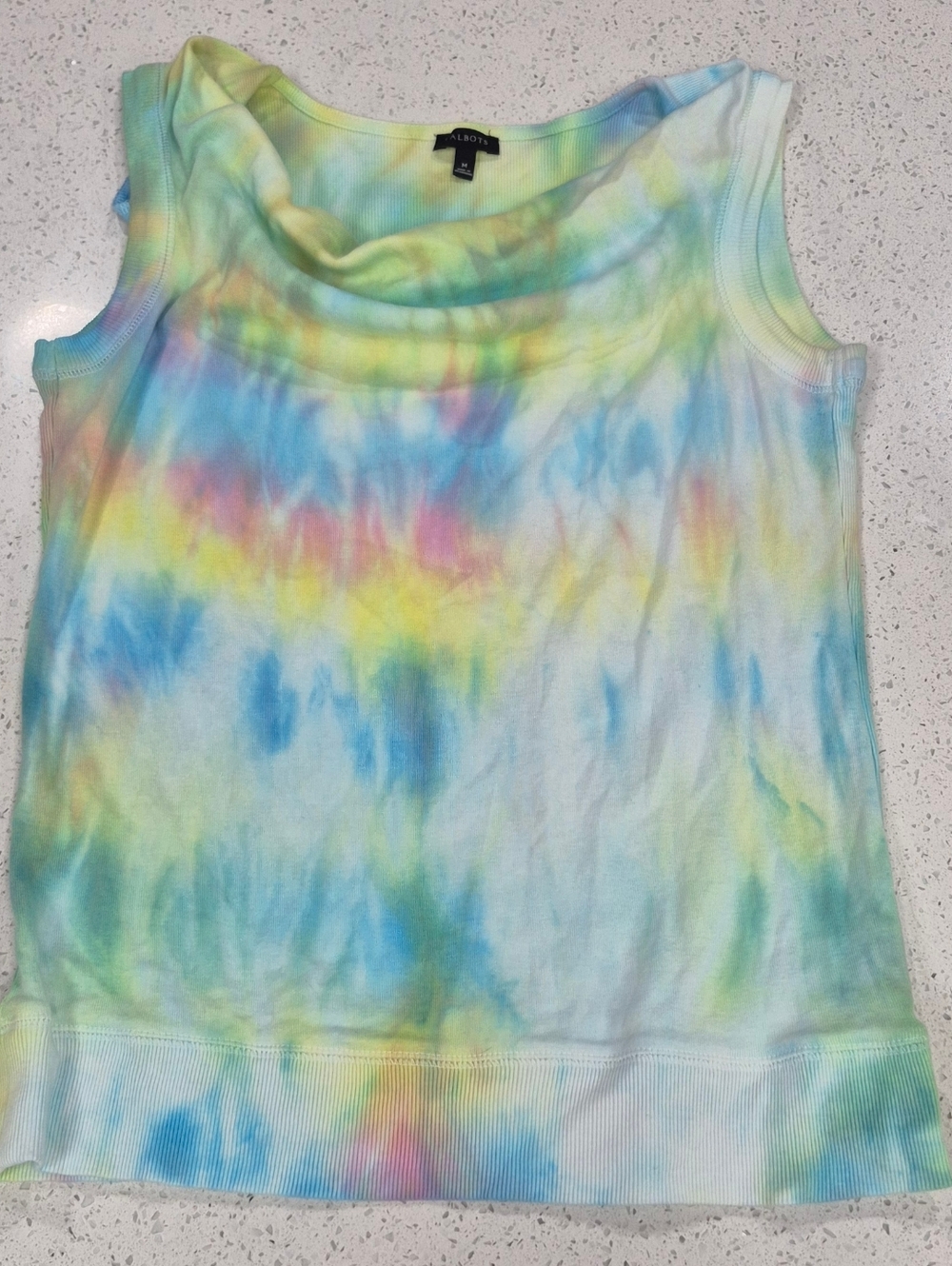 Talbots Pastel Tie-Dye Sleeveless Tank